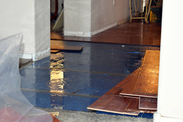 Professional Storm Water Damage Restoration technician working in Glencoe, OH